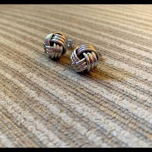 Women’s Interwoven Knot Stainless Steel Earrings